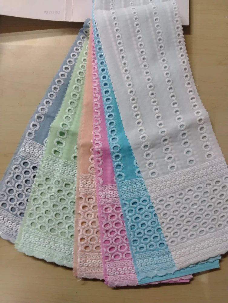 PC Cotton Embroidery Fabric - Borer Design